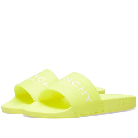 givenchy yellow slides|givenchy platform slides.